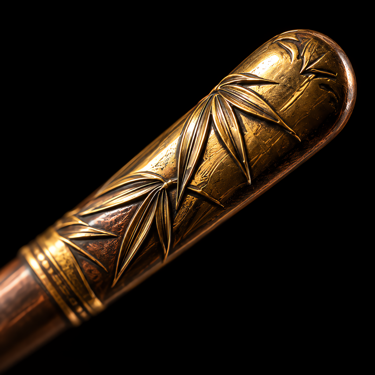 Golden Bamboo: Gilt Bronze Tea Needle