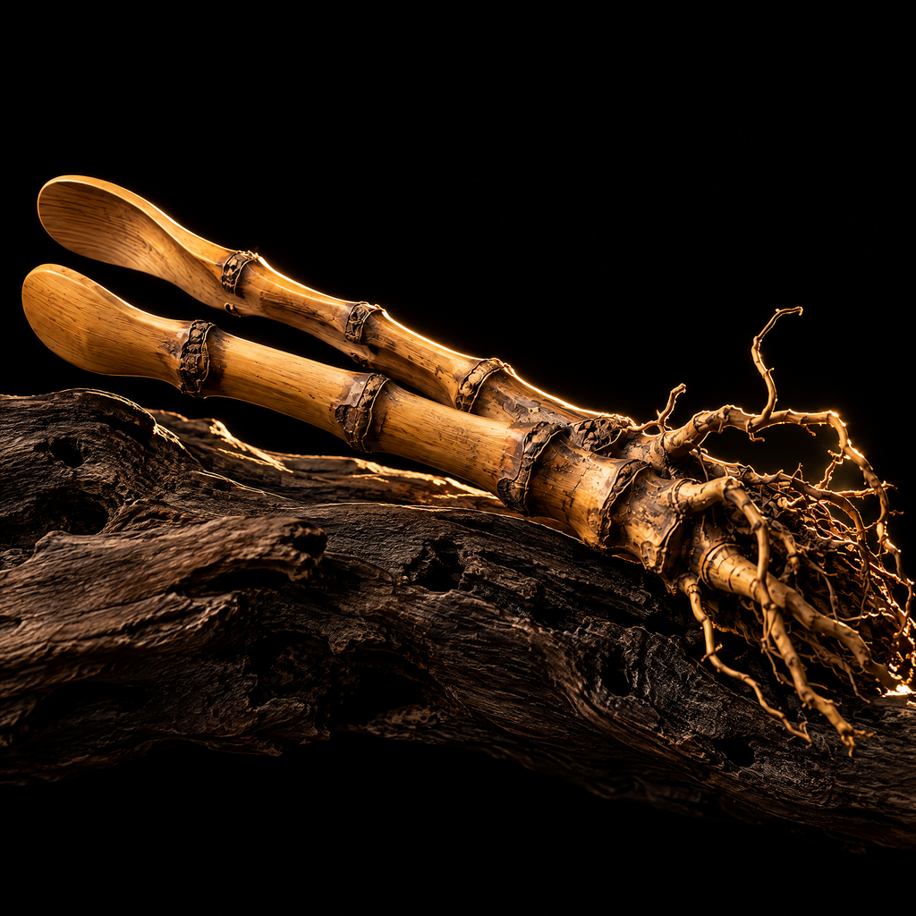 Root: Bamboo-Root Tea Tongs