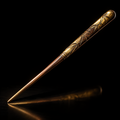 Golden Bamboo: Gilt Bronze Tea Needle