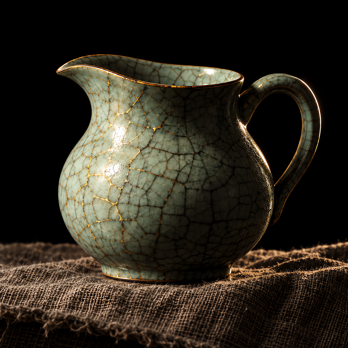 Golden Threads: Ge Ware Crackle Fairness Pitcher