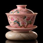 Spring Bloom: Famille Rose Overglaze Flower Gaiwan