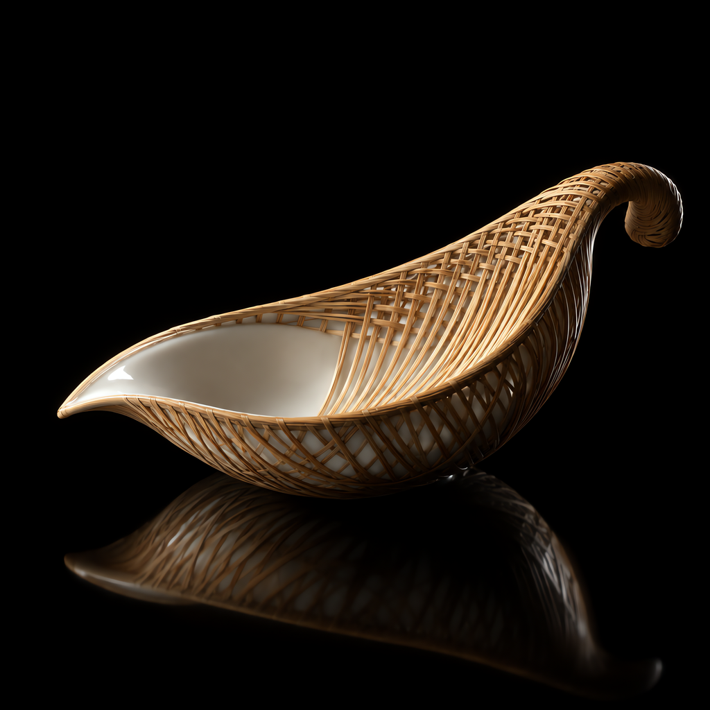 Woven: Bamboo-Thread Porcelain Tea Scoop