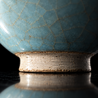 Azure: Ru Ware Celadon Bamboo Hat Bowl