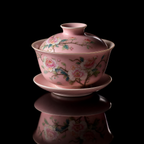 Spring Bloom: Famille Rose Overglaze Flower Gaiwan