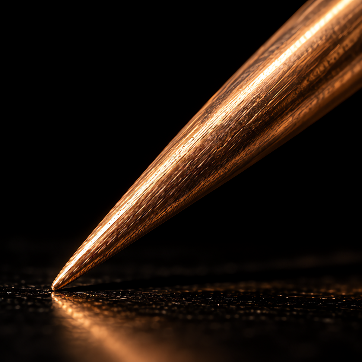 Golden Bamboo: Gilt Bronze Tea Needle