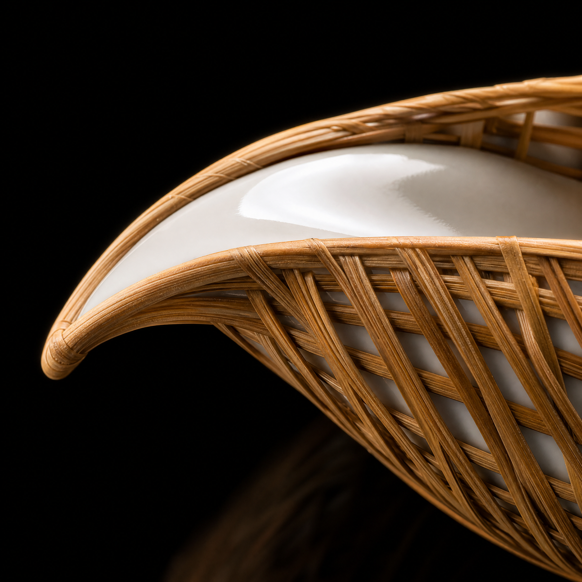 Woven: Bamboo-Thread Porcelain Tea Scoop