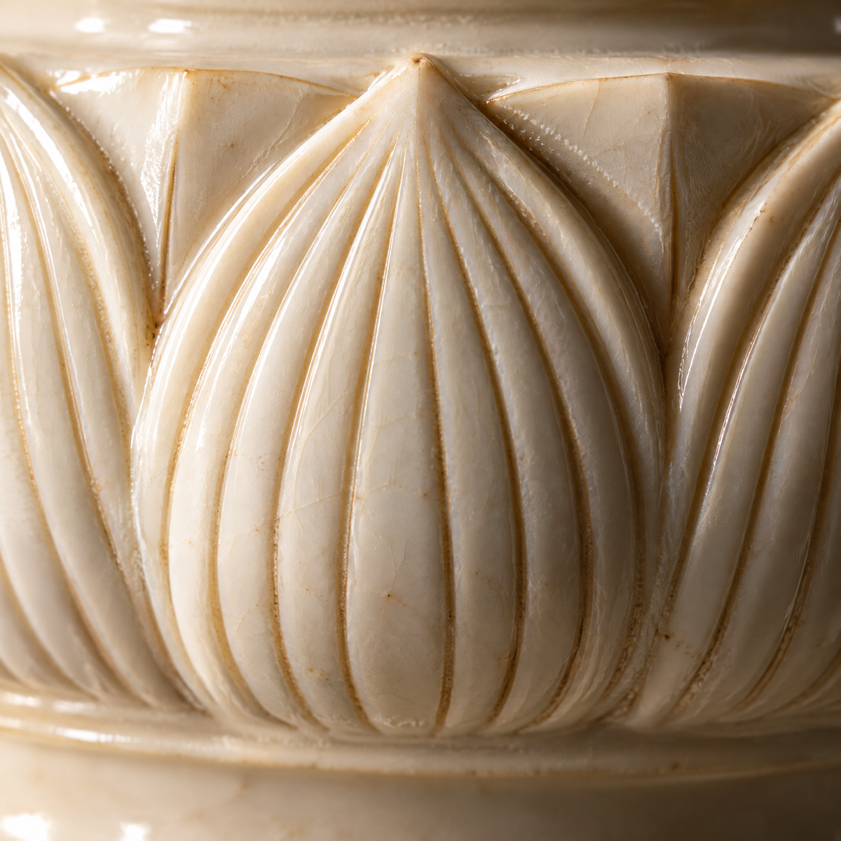 Lotus: Ding Ware Carved Lotus Cup Stand