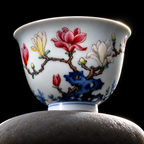 Magnolia: Doucai Overglaze Branch Tea Cup