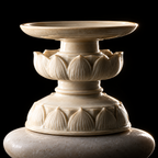 Lotus: Ding Ware Carved Lotus Cup Stand