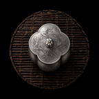 Begonia: Pure Pewter Tea Caddy