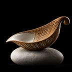 Woven: Bamboo-Thread Porcelain Tea Scoop