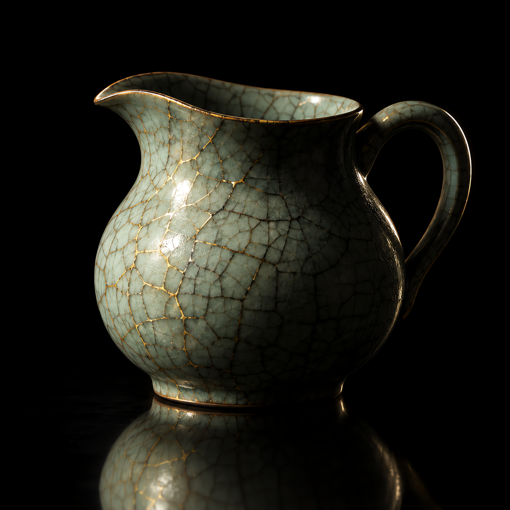 Golden Threads: Ge Ware Crackle Fairness Pitcher