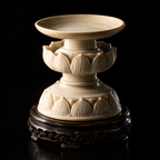 Lotus: Ding Ware Carved Lotus Cup Stand
