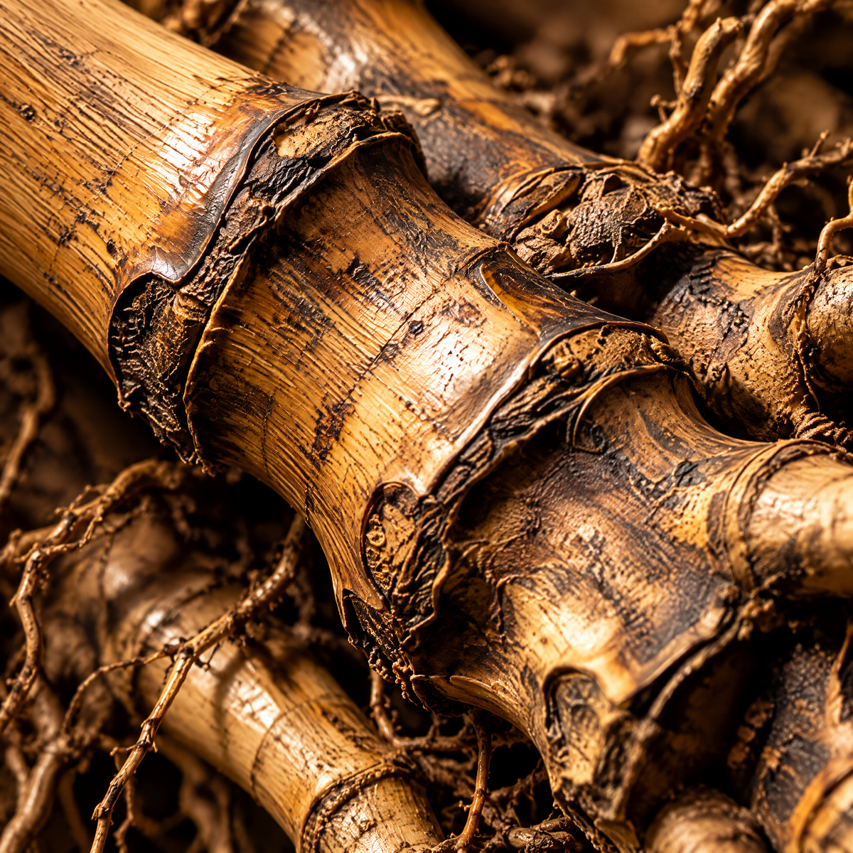 Root: Bamboo-Root Tea Tongs
