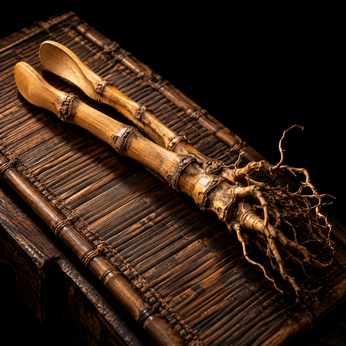 Root: Bamboo-Root Tea Tongs